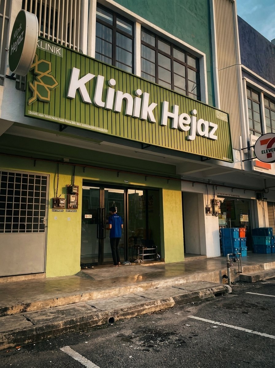 Fasad hadapan Klinik Hejaz Kuala Nerus